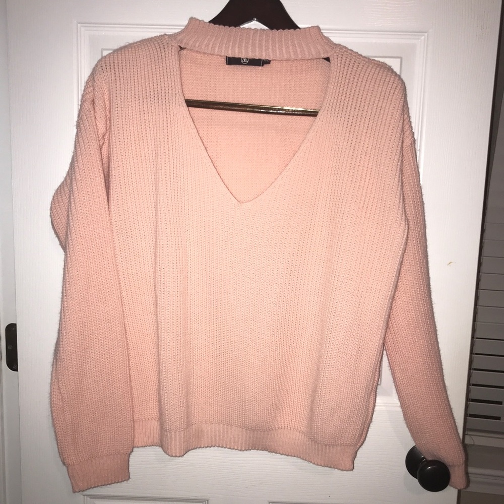 Missguided Pink Turtleneck Sweater